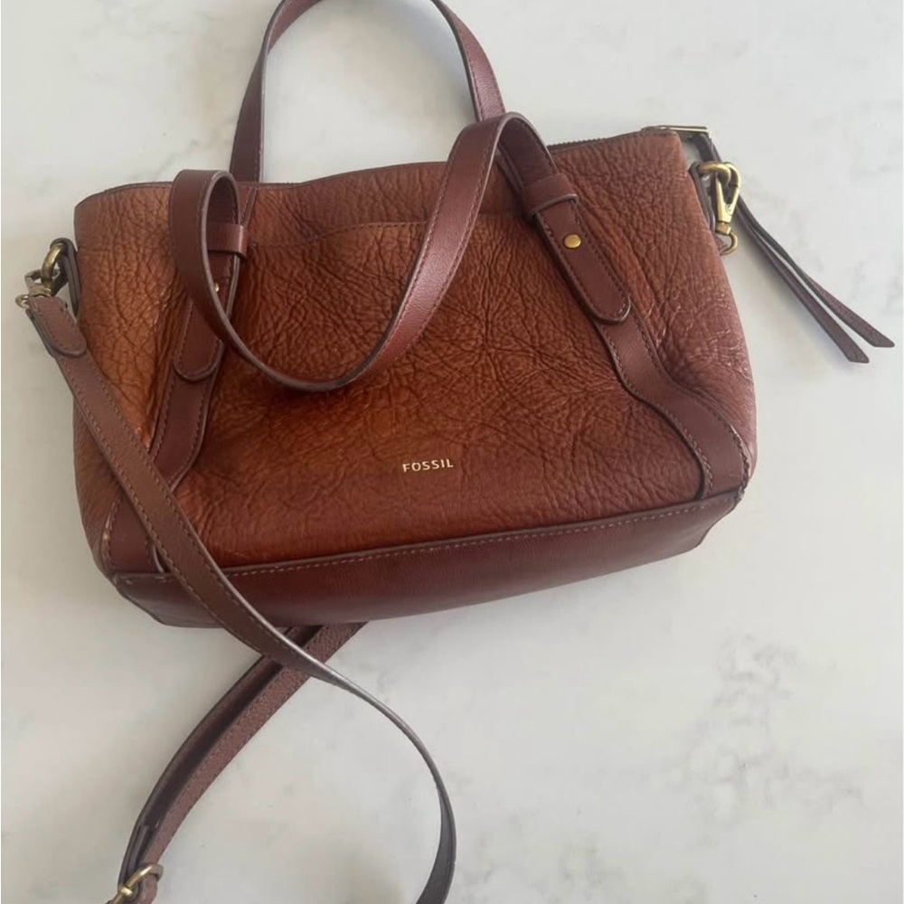 Fossil Brown Leather Women's Bag